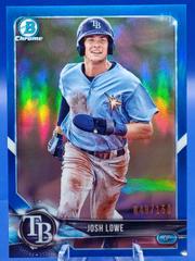 Josh Lowe [Blue Refractor] #BCP-127 Baseball Cards 2018 Bowman Chrome Prospects Prices