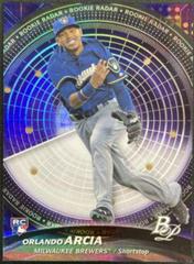 Orlando Arcia [Purple] #RR-OA Baseball Cards 2017 Bowman Platinum Rookie Radar Prices