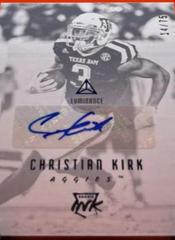 Christian Kirk [Blue] Football Cards 2018 Panini Luminance Rookie Ink Autographs Prices