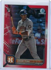 Jeremy Pena [Red] #35 Baseball Cards 2022 Bowman Chrome Prices