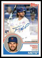 Tomas Nido #TN Baseball Cards 2018 Topps 1983 Baseball Autographs Prices