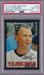 Alex Rodriguez [Black Refractor] #C6 Baseball Cards 2010 Topps Heritage Chrome Prices