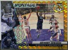 Anthony Edwards [Gold] #17 Basketball Cards 2021 Panini Mosaic Montage Prices