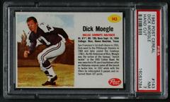 Dick Moegle [Hand Cut] Football Cards 1962 Post Cereal Prices