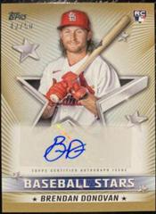 Brendan Donovan [Gold] #BSA-BD Baseball Cards 2022 Topps Update Stars Autographs Prices