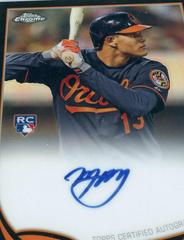 Manny Machado [Black Refractor] Baseball Cards 2013 Topps Chrome Rookie Autograph Prices