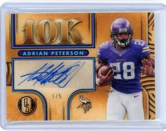 Adrian Peterson [Platinum] #10K-ADP Football Cards 2022 Panini Gold Standard 10K Autographs Prices