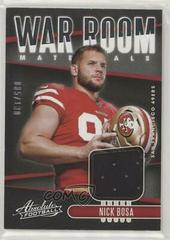 Nick Bosa Football Cards 2019 Panini Absolute War Room Materials Prices