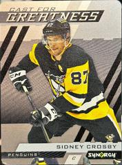 Sidney Crosby #CG-9 Hockey Cards 2022 Upper Deck Synergy Cast For Greatness Prices