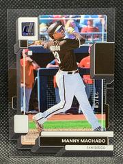 Manny Machado [Blue] #34 Baseball Cards 2022 Panini Chronicles Clearly Donruss Prices
