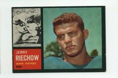 Jerry Riechow Football Cards 1962 Topps Prices
