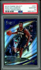 Zion Williamson [Lucky Envelopes] #297 Basketball Cards 2019 Panini Select Prices
