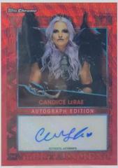 Candice LeRae [Red Refractor] #A-CL Wrestling Cards 2021 Topps Chrome WWE Autographs Prices