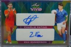Charlie Patino , Zak Emmerson [Gray] #DA-17 Soccer Cards 2022 Leaf Vivid Dual Autographs Prices