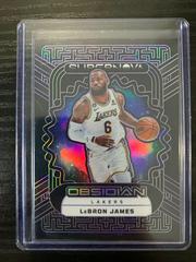 LeBron James [Purple] Basketball Cards 2022 Panini Obsidian Supernova Prices