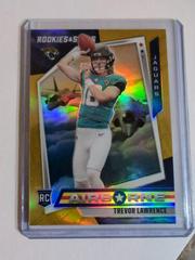 Trevor Lawrence [Gold] #AB16 Football Cards 2021 Panini Rookies and Stars Airborne Prices