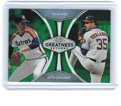 Nolan Ryan, Justin Verlander [Green Refractor] #GRE-2 Baseball Cards 2019 Topps Chrome Greatness Returns Prices