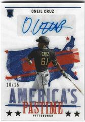 Oneil Cruz [Gold] Baseball Cards 2022 Panini Chronicles America's Pastime Autographs Prices