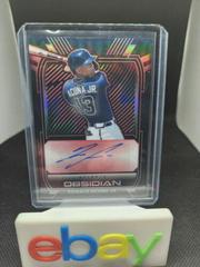 Ronald Acuna Jr. [Red] Baseball Cards 2021 Panini Chronicles Obsidian Autographs Prices