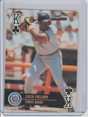 Cecil Fielder [Aces King of Clubs] Baseball Cards 1992 U.S. Playing Card Aces Prices