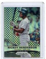 Rickey Henderson [Black White Checker Prizm] #159 Baseball Cards 2015 Panini Prizm Prices