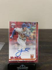 Jeff McNeil [Red Refractor] #RA-JM Baseball Cards 2019 Topps Chrome Rookie Autographs Prices