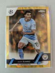 Julian Alvarez [Gold Lava] #68 Soccer Cards 2022 Topps Chrome UEFA Club Competitions Prices