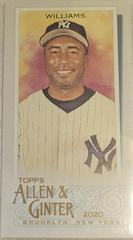 Bernie Williams [Mini A & G Back] #323 Baseball Cards 2020 Topps Allen & Ginter Prices