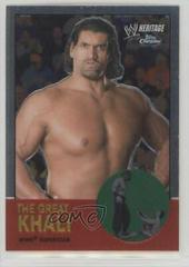 The Great Khali Wrestling Cards 2007 Topps Heritage II Chrome WWE Prices