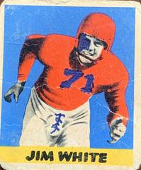 Jim White #39 Football Cards 1949 Leaf Prices