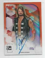 AJ Styles [Orange] #A-AS Wrestling Cards 2020 Topps WWE Chrome Autographs Prices