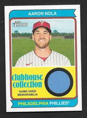 Aaron Nola #CCR-AN Baseball Cards 2023 Topps Heritage Clubhouse Collection Relics Prices