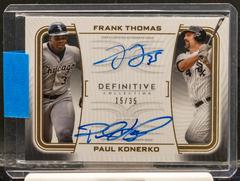 Frank Thomas, Paul Konerko #DAC-TKO Baseball Cards 2023 Topps Definitive Dual Autograph Collection Prices