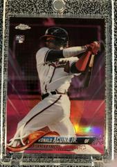 Ronald Acuna Jr. [Purple Refractor] #193 Baseball Cards 2018 Topps Chrome Prices