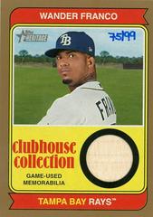 Wander Franco [Gold] #CCR-WF Baseball Cards 2023 Topps Heritage Clubhouse Collection Relics Prices