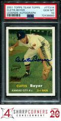 Cletis Boyer Baseball Cards 2001 Topps Team Legends Autograph Prices