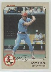 Tom Herr Baseball Cards 1983 Fleer Prices