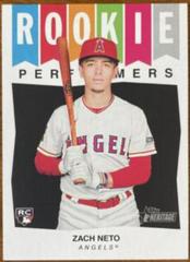 Zach Neto Baseball Cards 2023 Topps Heritage Rookie Performers Prices