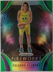 Breanna Stewart [Prizm Green] Basketball Cards 2020 Panini Prizm WNBA Fireworks Prices
