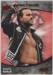 Adam Cole [Red] #59 Wrestling Cards 2021 Upper Deck AEW Spectrum Prices