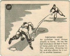 Throwing Home #27 Baseball Cards 1952 Parkhurst Frostade Prices
