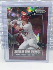 Mike Trout [Burgundy Cracked Ice Prizm] Baseball Cards 2020 Panini Prizm Star Gazing Prices