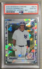 Jasson Dominguez [Atomic Refractor] #BCP-8 Baseball Cards 2020 Bowman Chrome Prospects Prices