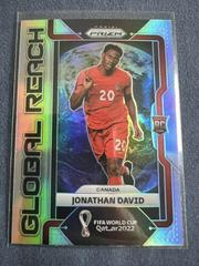 Jonathan David [Silver] Soccer Cards 2022 Panini Prizm World Cup Global Reach Prices