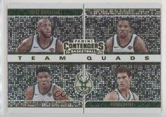 Brook Lopez, Eric Bledsoe, Giannis Antetokounmpo, Khris Middleton #17 Basketball Cards 2019 Panini Contenders Team Quads Prices