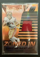 Christian McCaffrey Football Cards 2022 Panini Zenith Zoned In Prices