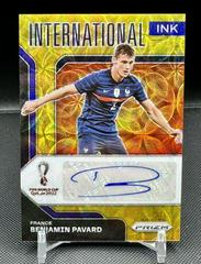 Benjamin Pavard [Choice Gold] Soccer Cards 2022 Panini Prizm World Cup Signatures Prices
