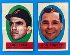 Camilo Pascual [Blank Back] Baseball Cards 1963 Topps Peel Offs Prices