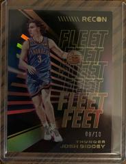 Josh Giddey [Gold] #1 Basketball Cards 2022 Panini Recon Fleet Feet Prices