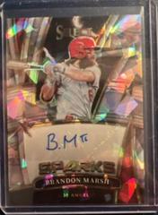 Brandon Marsh [Cracked Ice] #SS-BM Baseball Cards 2022 Panini Select Sparks Signatures Prices